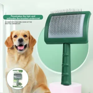 escova para cães grandes pinos de aço