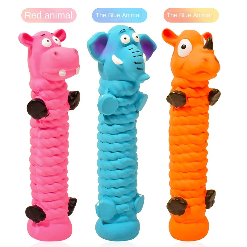 Brinquedo Mordedor para Cães de Látex com Som para Cães Pequenos e Médios - Imagem 4