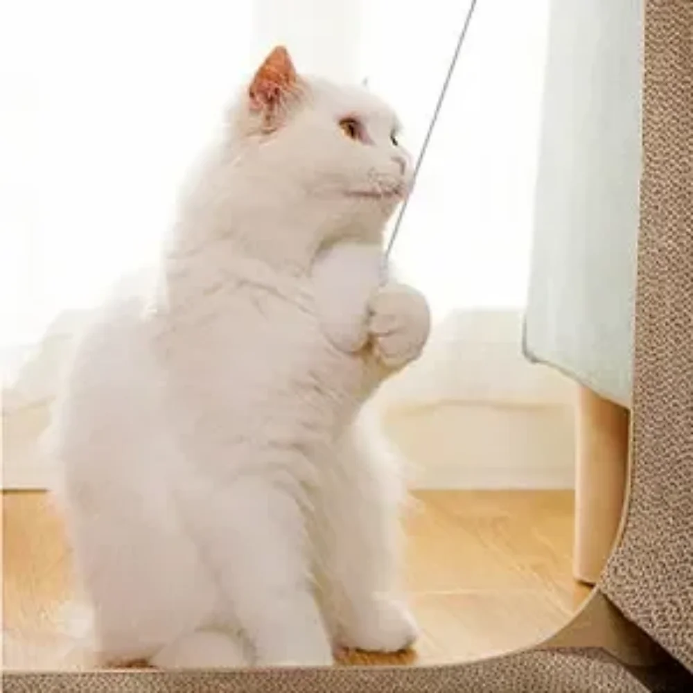 Raspador para Gatos de Papelão em L Resistente a Arranhões - Imagem 3