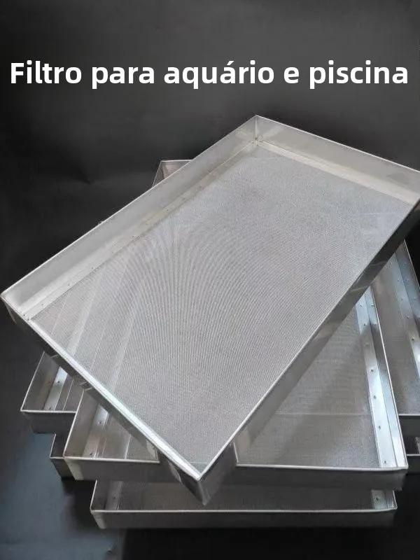filtro de aquário em aço inoxidável