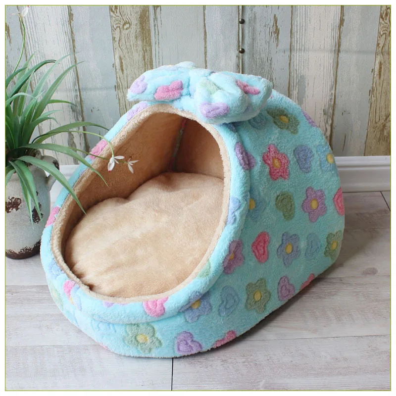 Cama Toca para Cães e Gatos de Pelúcia com Almofada Removível - Image 5