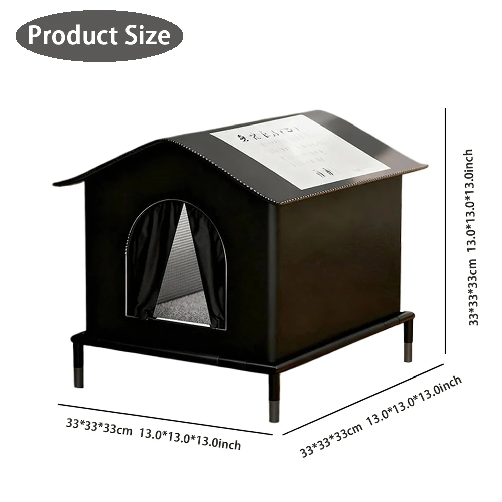 Casa para Gatos Externa ou Interna Isolada e à Prova d'Água - Imagem 4