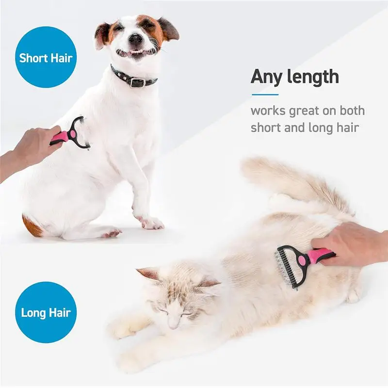 Escova Removedora de Pelos para Cães e Gatos com Lâminas de Aço - Imagem 5