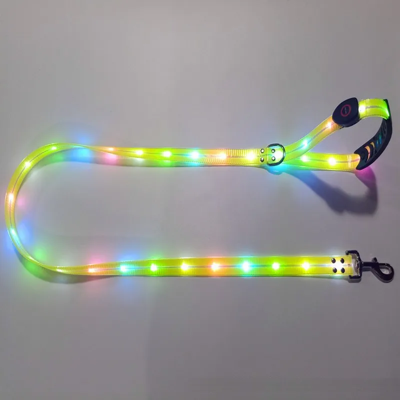 Guia LED para Cães Recarregável USB com Webbing Brilhante - Imagem 6