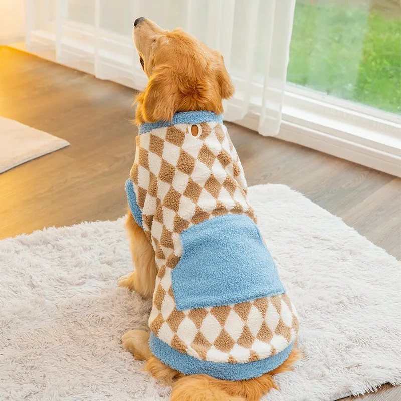Colete de Lã para Cães Grandes de Inverno com Capuz - Image 4