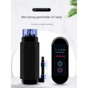 lâmpada UV submersível para aquário