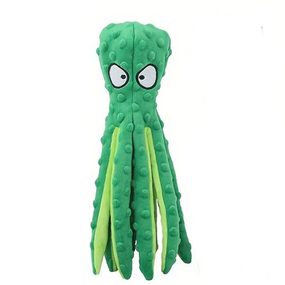 Brinquedo de Polvo para Cães de Pelúcia Sem Enchimento com Squeaker - Imagem 5