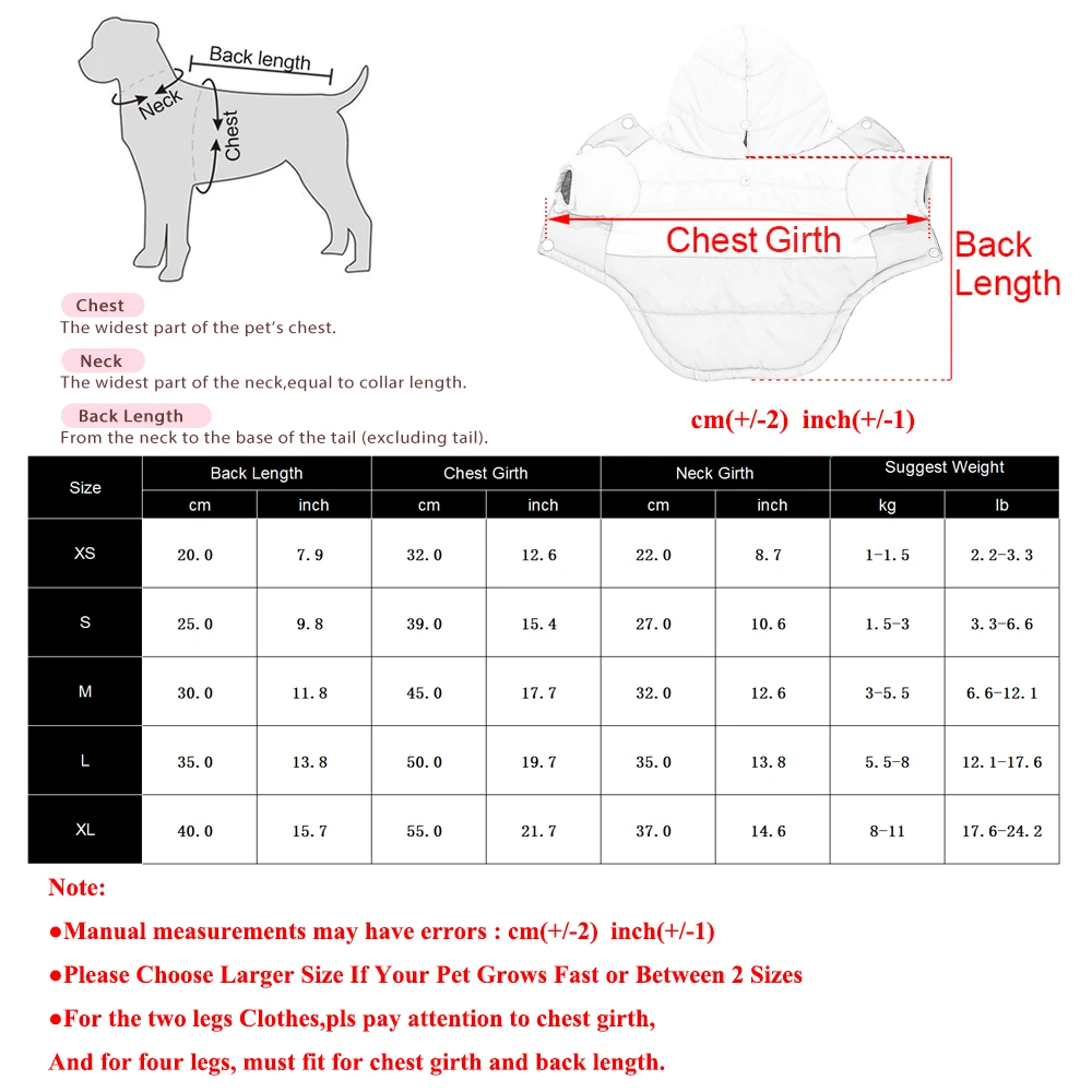 Casaco Hoodie para Cães e Gatos de Poliéster com Capuz para Inverno - Imagem 6
