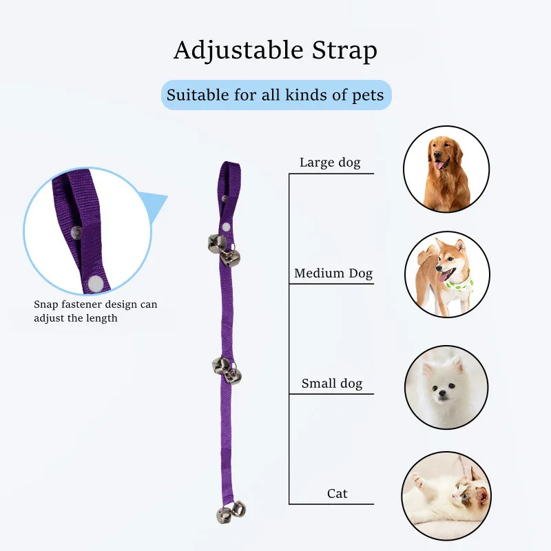 Corda Campainha para Cães Ajustável para Treinamento de Porta - Imagem 6