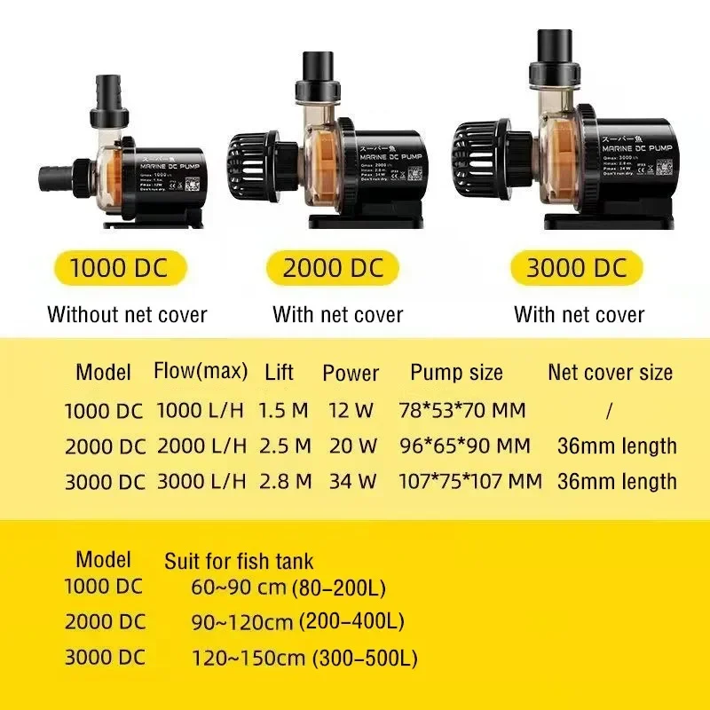 Bomba Submersível DC para Aquário com Controlador e Eixo Cerâmico - Imagem 5
