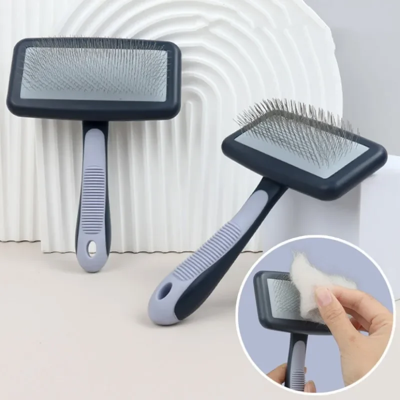Escova para Cães e Gatos de Aço Inoxidável para Remover Pelos - Imagem 4