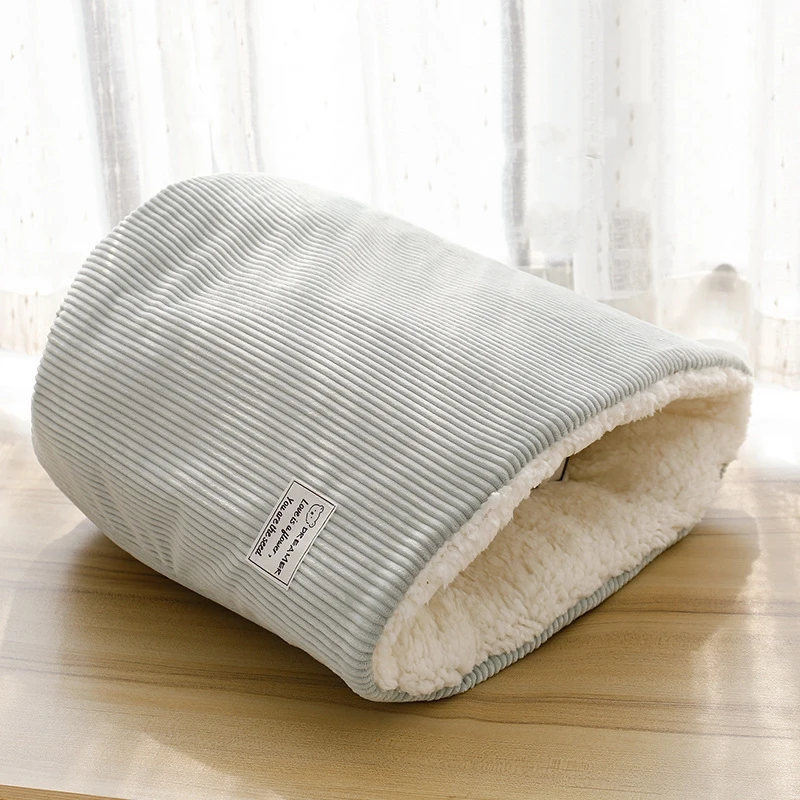 Cama Saco de Dormir para Gatos e Cães de Veludo e Fleece - Image 3