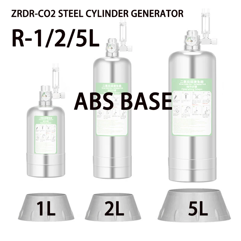 Base ZRDR para Cilindro de CO2 de Aquário 1/2L com Design de Torre Estável - Image 6
