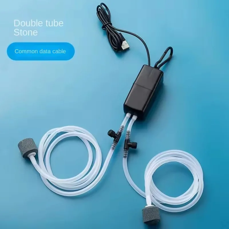 Bomba de Oxigênio USB para Aquário com Duas Saídas de Ar - Imagem 4