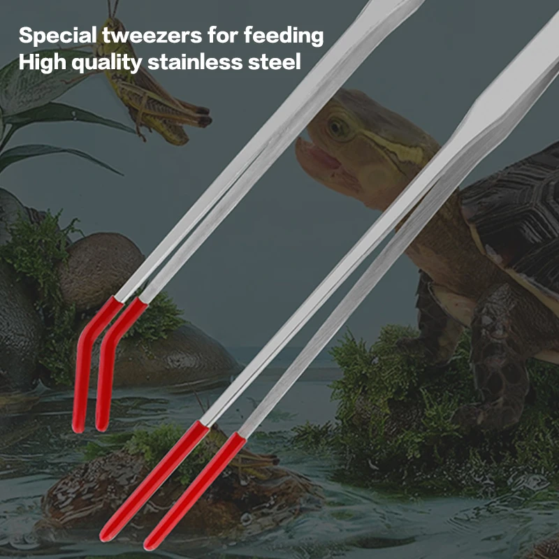 Pinças de Alimentação para Répteis em Aço Inoxidável com Pontas de Borracha - Imagem 3