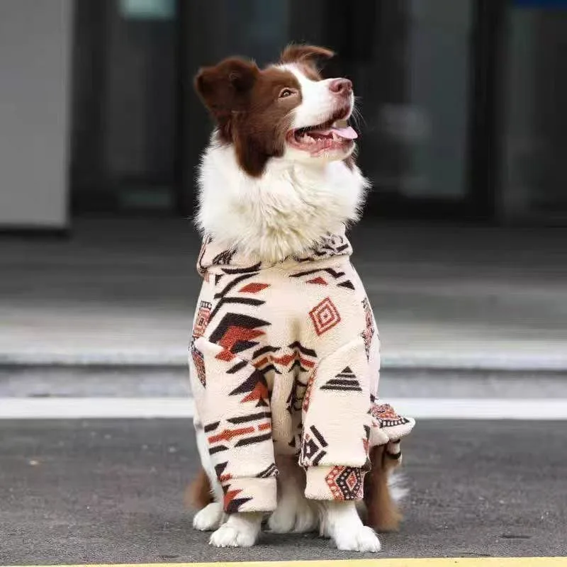 Roupa de Inverno para Cães Grandes em Fleece Ártico com Pernas Livres - Image 2