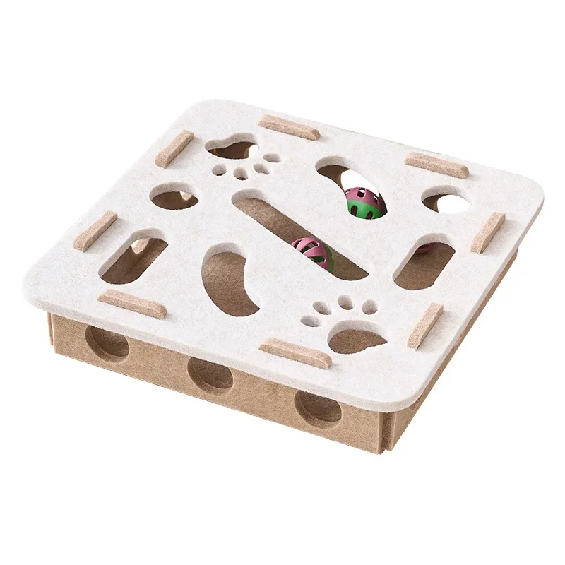 Brinquedo Quebra-Cabeça para Gatos de Feltro Fácil de Montar - Imagem 6