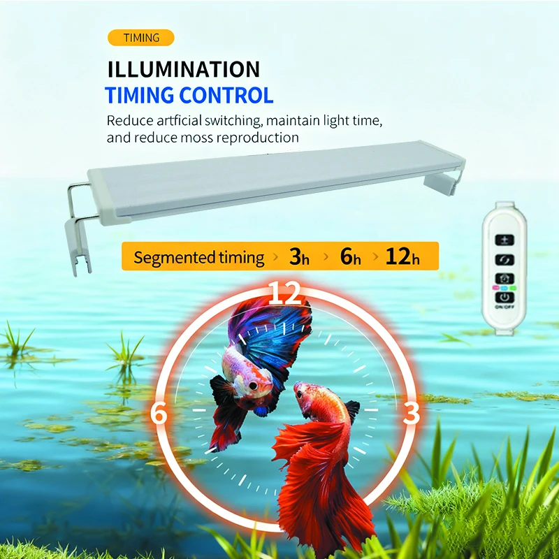 Luminária LED USB para Aquário com Temporizador e 10 Níveis de Brilho - Imagem 3