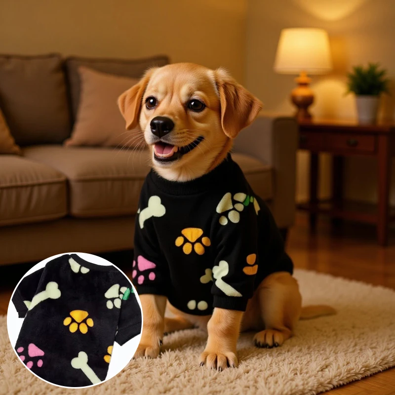 suéter de flanela para cães e gatos