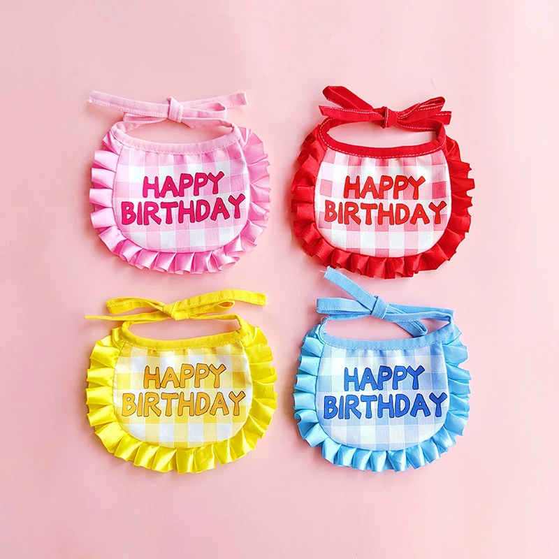 Kit Aniversário para Cães e Gatos com Chapéu e Babador Ajustável - Imagem 2