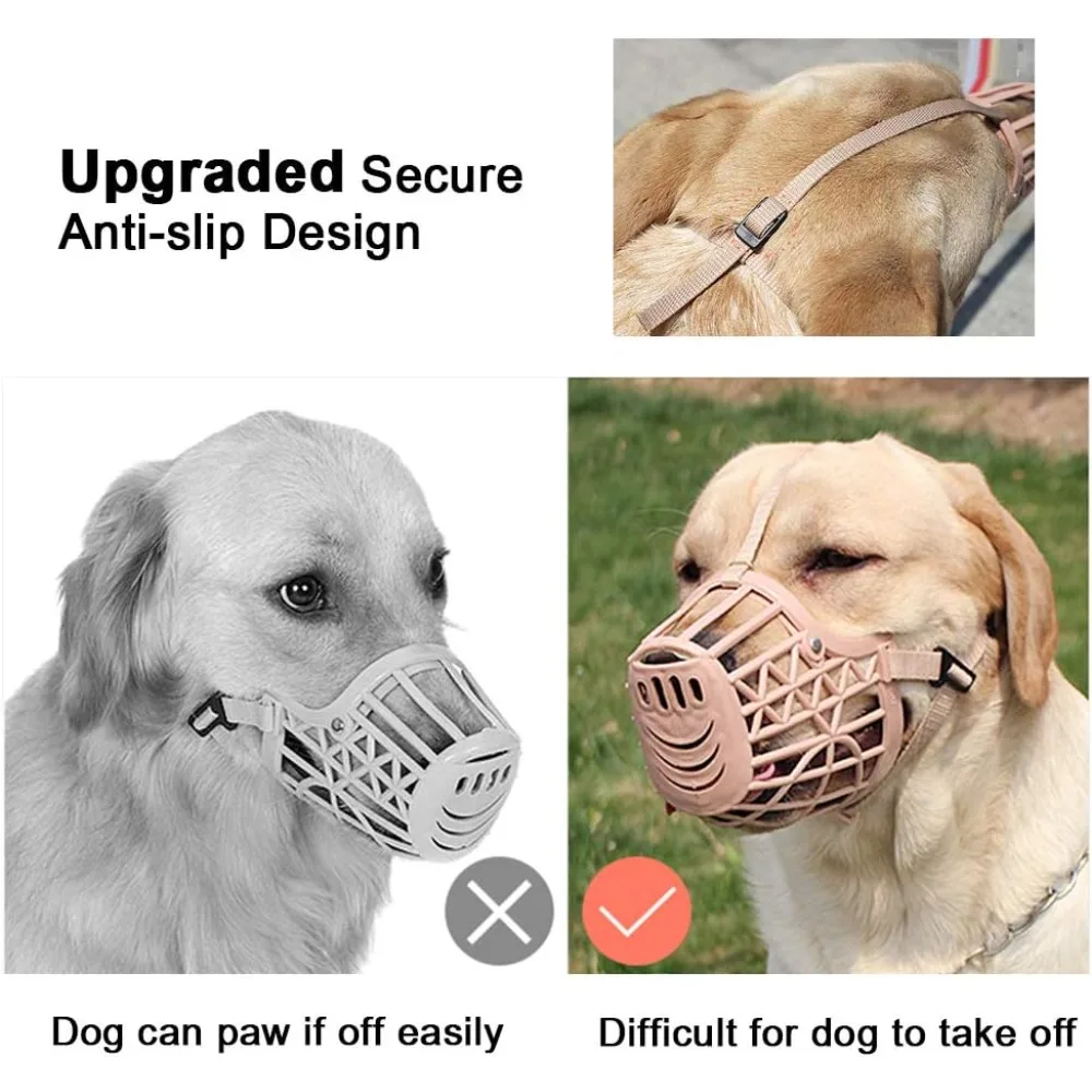 Focinheira de Plástico para Cães com Alça Ajustável - Imagem 5