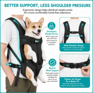 mochila de transporte para cães e gatos impermeável