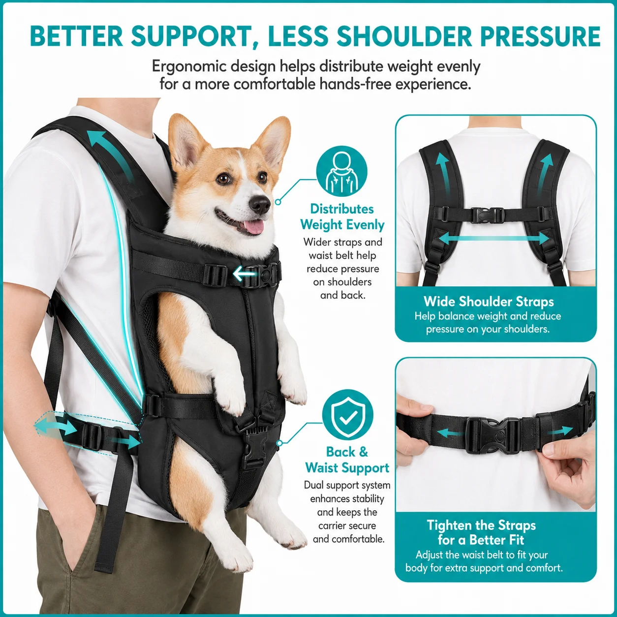 mochila de transporte para cães e gatos impermeável