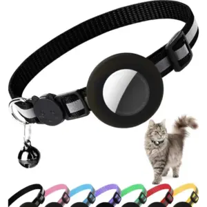 coleira para gatos com suporte airtag