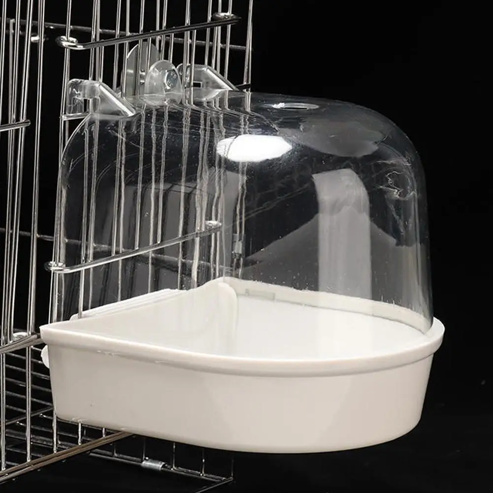 Banheira para Pássaros de Plástico 13,5 cm para Gaiola Transparente - Imagem 2