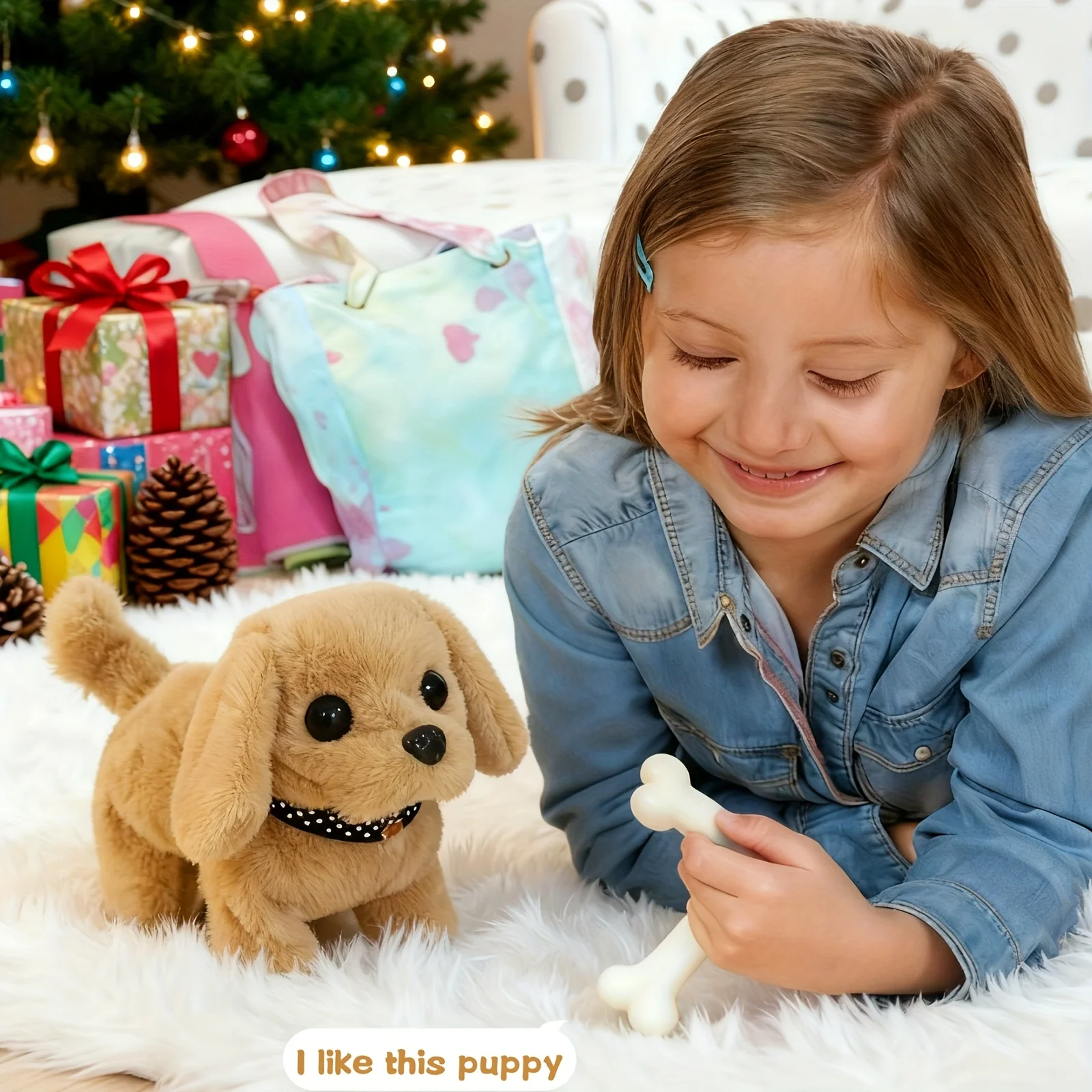 Brinquedo Interativo Golden Retriever Modelo 2026, Anda e Late - Imagem 2