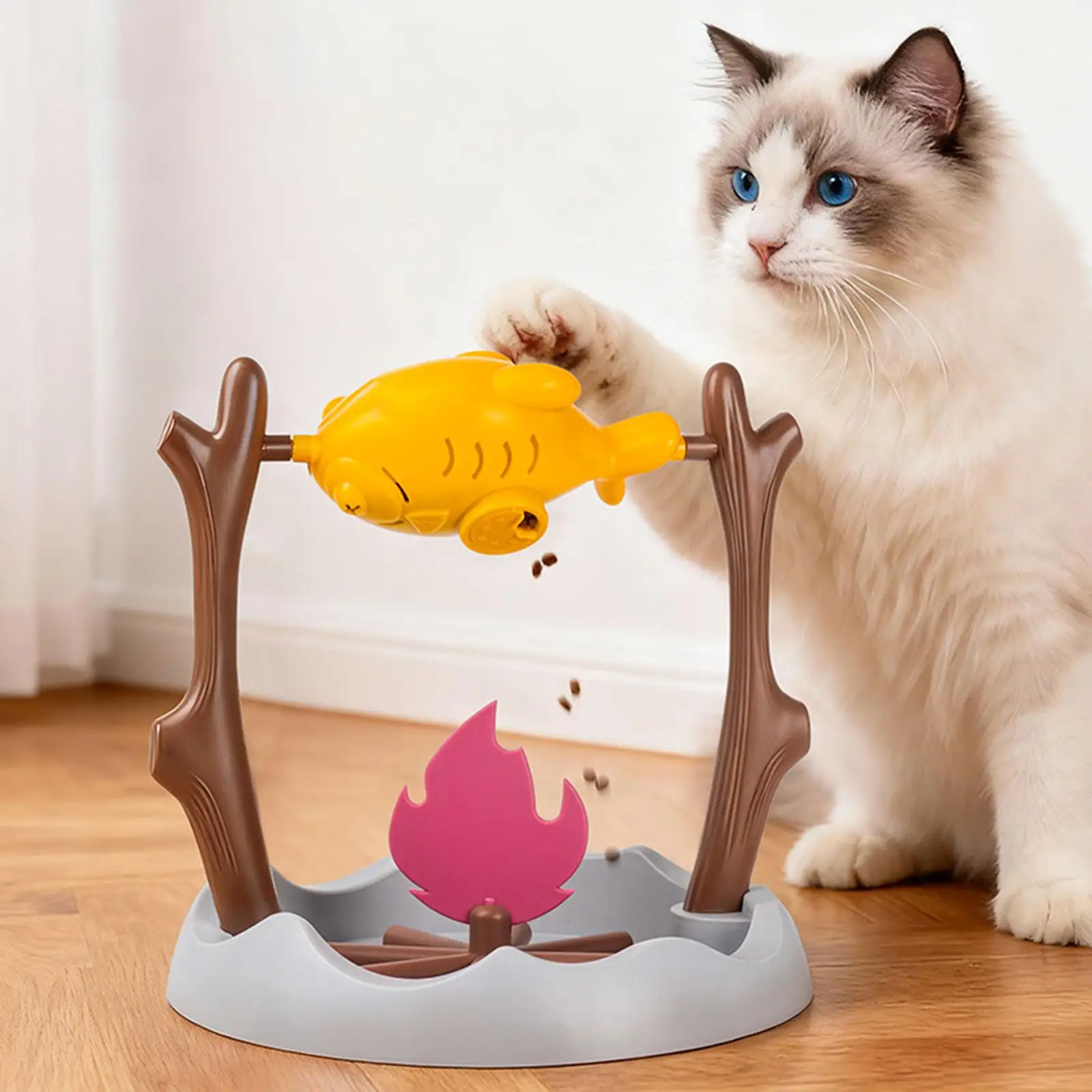 brinquedo comedouro lento para gatos