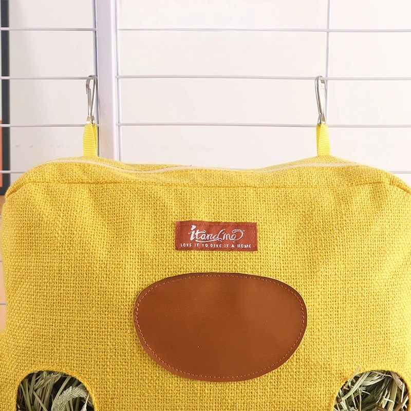 Alimentador de Feno para Roedores e Coelhos com Bolsa Espaçosa - Imagem 4