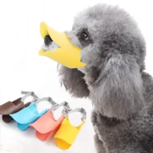focinheira de silicone para cães ajustável