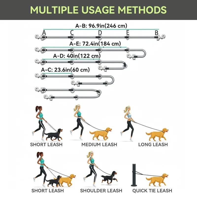 Coleira Multifuncional para Cães Transversal com Alça Refletiva - Image 2