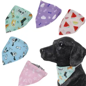 bandana ajustável para pets de algodão