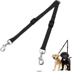 coleira dupla para cães de nylon