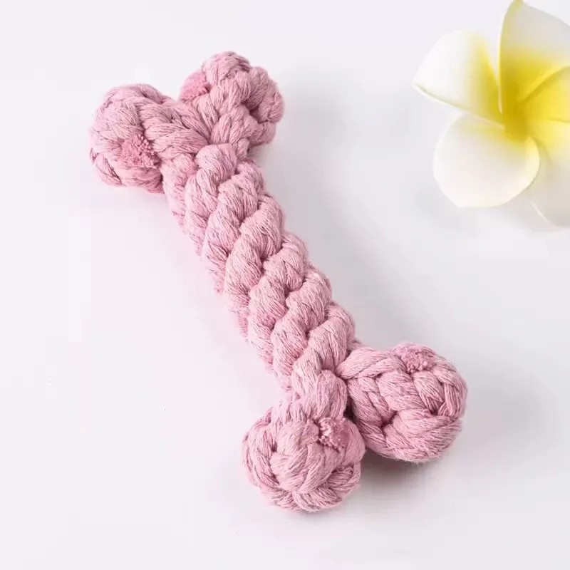 Brinquedo de Corda com Nó para Cães Pequenos e Gatos para Limpeza dos Dentes - Imagem 5