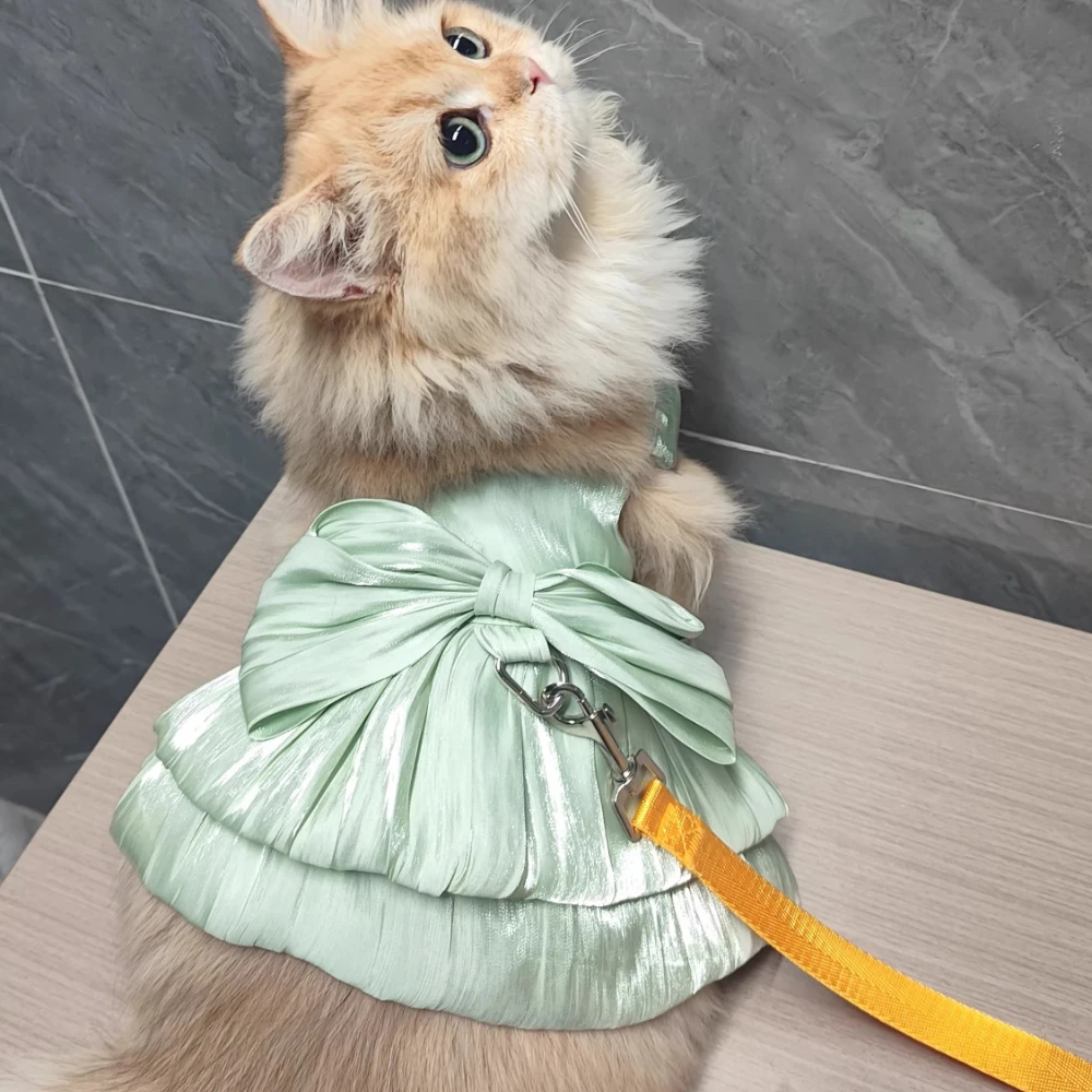 Vestido para Cães Pequenos com D-ring para Passeio - Imagem 2