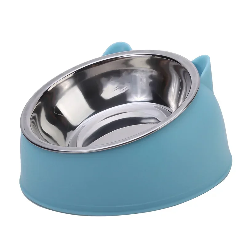 Tigela Inclinada para Gatos e Cães Pequenos de Aço Inoxidável - Imagem 4
