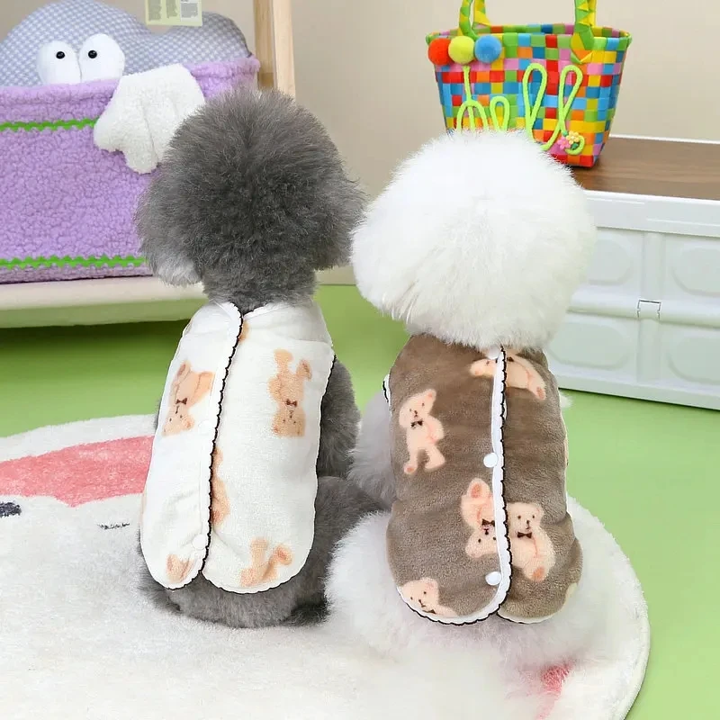 Colete de Pelúcia para Cães e Gatos de Inverno - Imagem 5