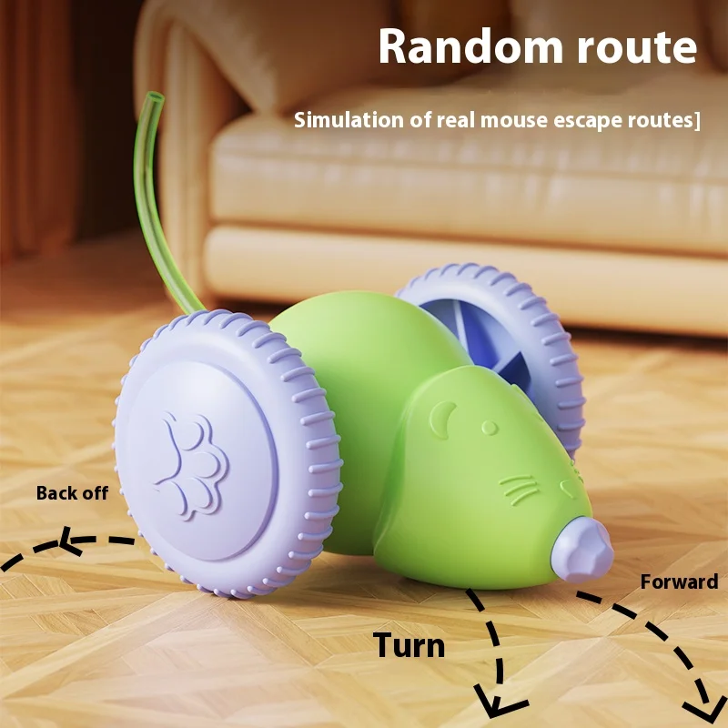 Brinquedo Interativo para Gatos Elétrico Recarregável USB Verde - Imagem 3