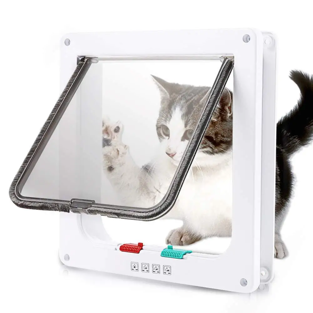 Porta para Cães e Gatos L com Trava de Segurança em 4 Direções - Imagem 3