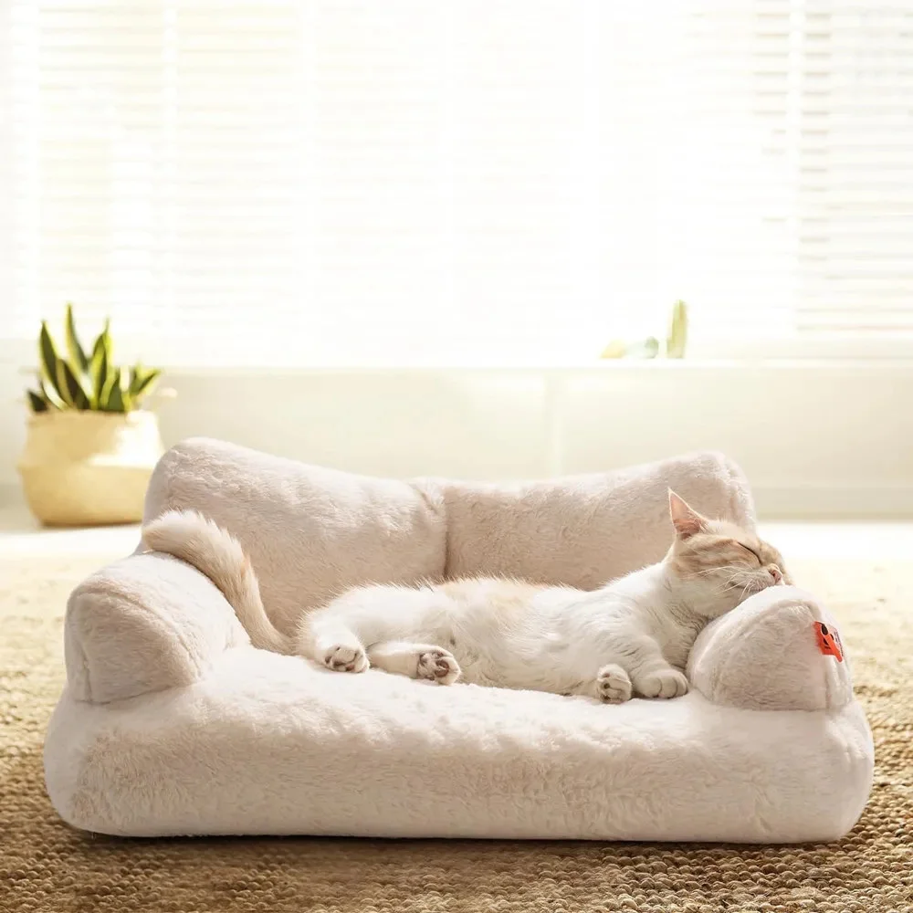 Cama Sofá para Gatos e Cães Pequenos de 110 cm com Fundo Antiderrapante - Image 6