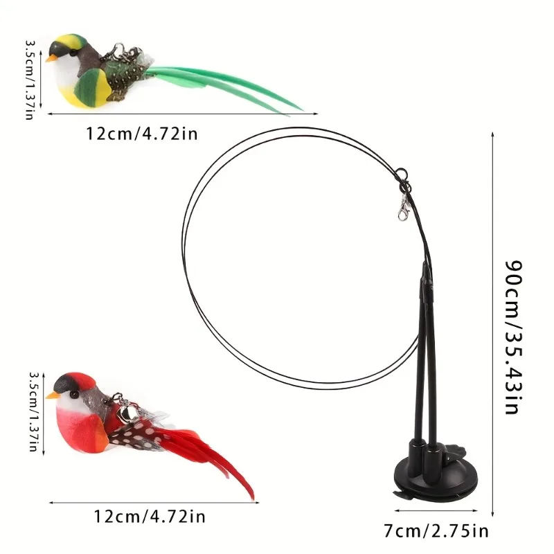 Varinha Interativa para Gatos com Ventosa e Sino - Imagem 3