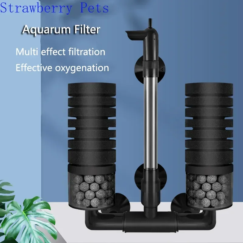 Filtro Esponja Bioquímica para Aquário com Ventosa Ajustável - Imagem 2