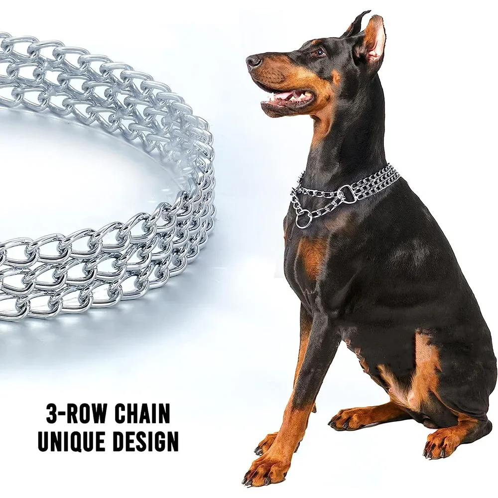 Coleira de Corrente para Cães Ajustável Resistente - Imagem 2