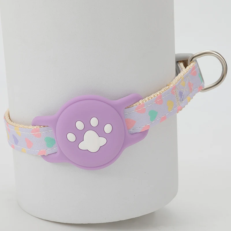 Coleira para Cães e Gatos Pequenos de Nylon Ajustável para AirTag - Imagem 6