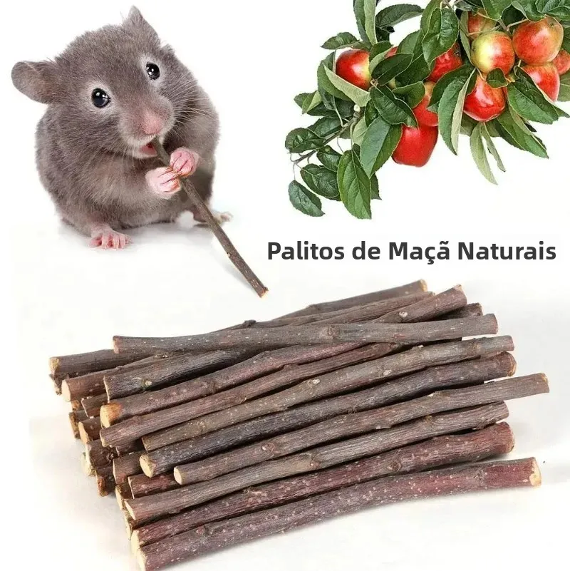 Palitos de Maçã para Roedores 100% Natural 12,5 cm - Imagem 6