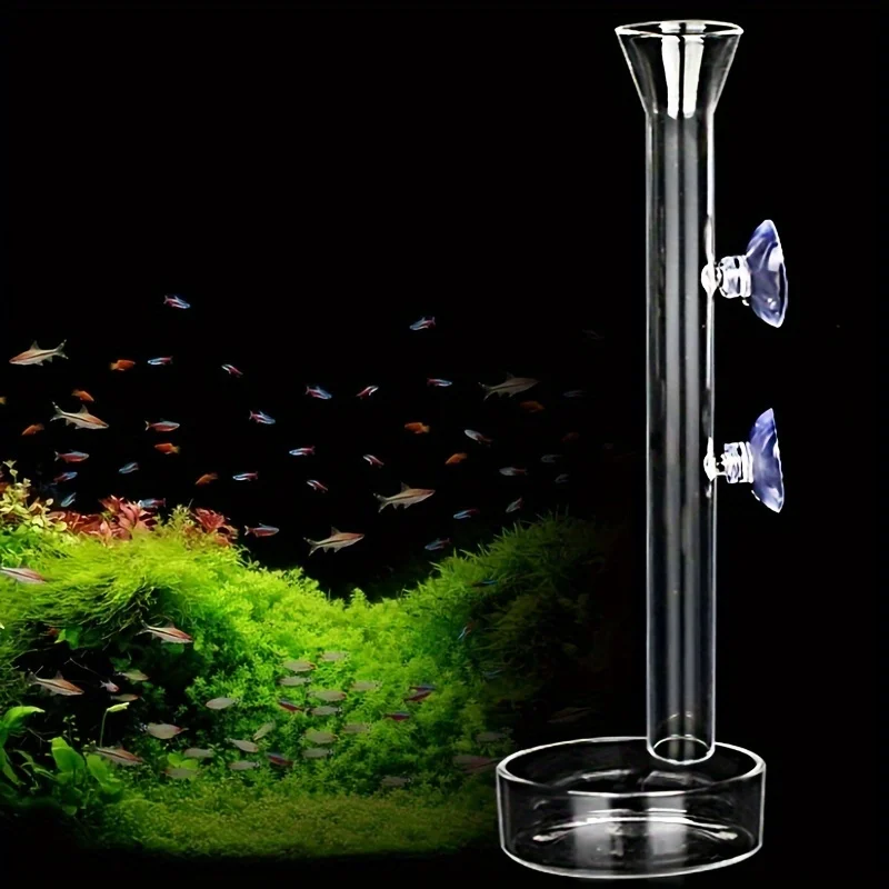 tubo alimentador de vidro para camarão