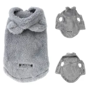 casaco para cães e gatos com capuz